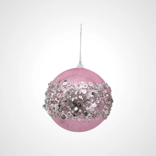 10cm Pink Bauble (C)
