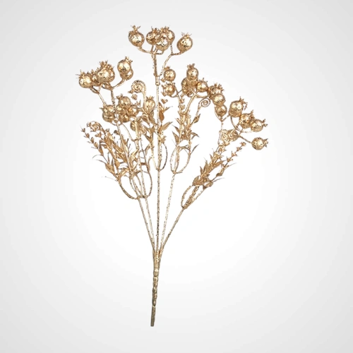 33cm Gold Berry Bunch