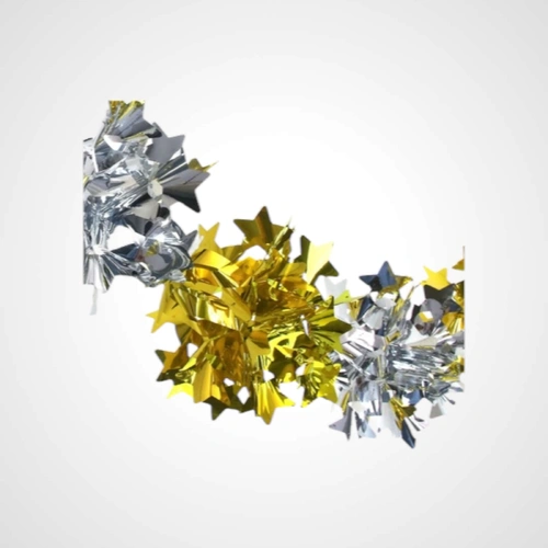 1.7m Foil Gold & Silver Garland 