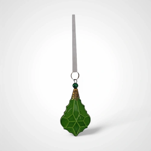 Green Acrylic Drop Tree Ornament Available