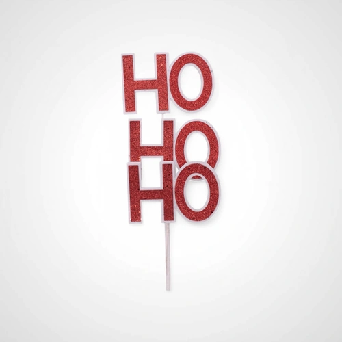 58cm Red & White HoHoHo Stem 