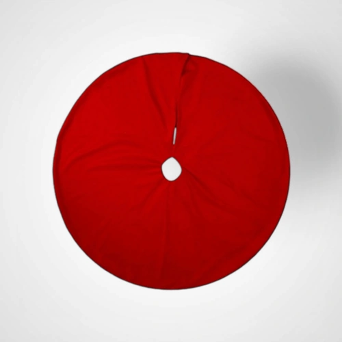 90cm Red Fluffy Tree Skirt (A) 