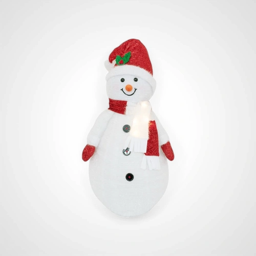 120cm Collapsible Light Up Indoor/Outdoor Snowman