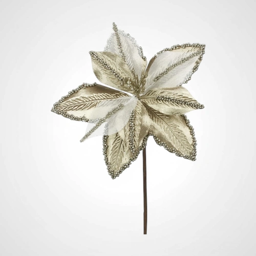 30cm Copper Poinsettia Stem 