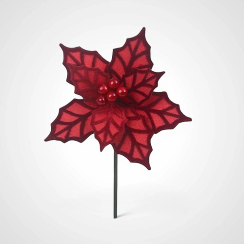 25cm Red Poinsettia 