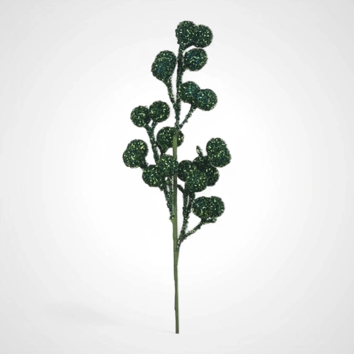 55cm Emerald Glitter Stem - Available October 2025