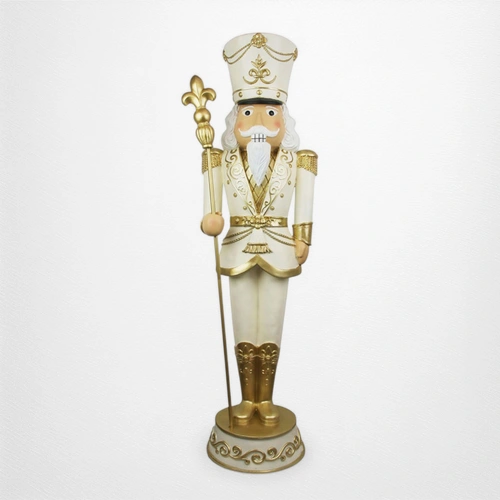 183cm Gilded Polyresin Nutcracker