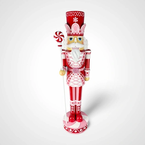93cm Candy Swirl Polyresin Nutcracker 