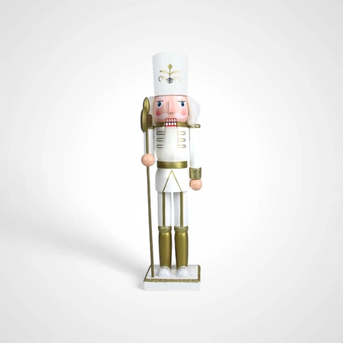 38cm White & Gold Nutcracker (A) 