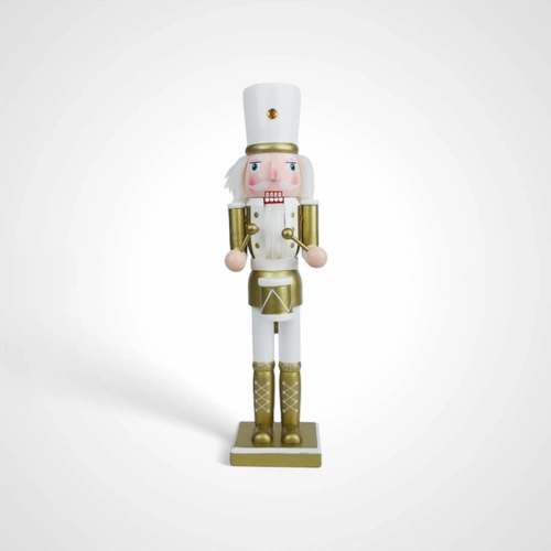 38cm White & Gold Nutcracker (C) 