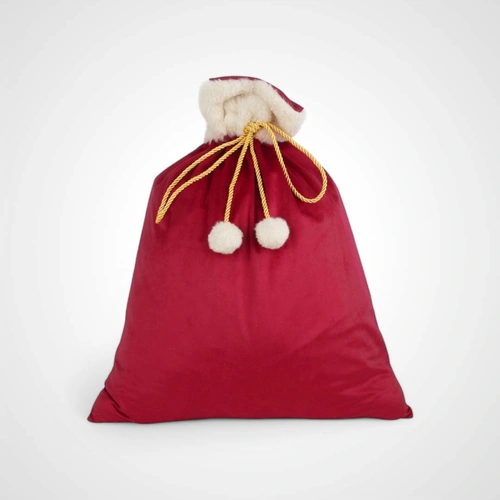 Red Velvet Santa Gift Sack