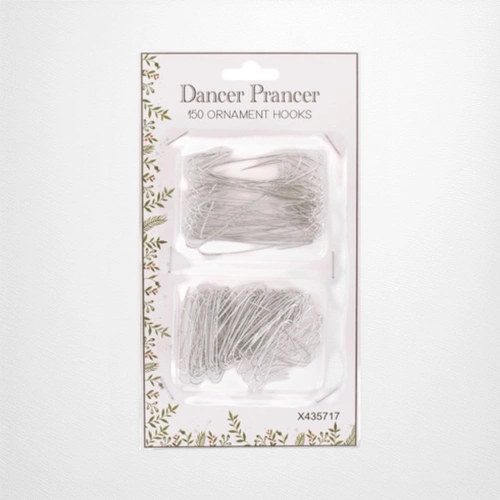 150pc Silver Ornament Hooks