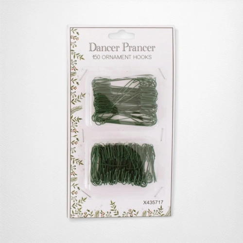 150pc Green Ornament Hooks