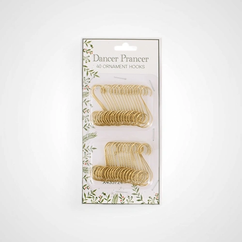 40pc Gold Ornament Hooks