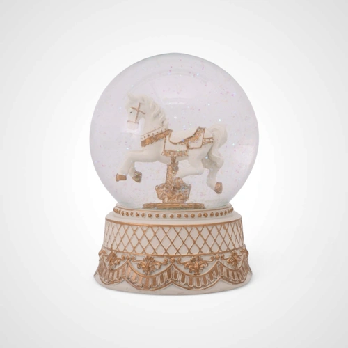 Rocking Horse Snow Globe 