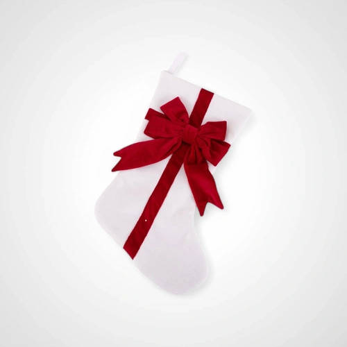White Fluffy Stocking 