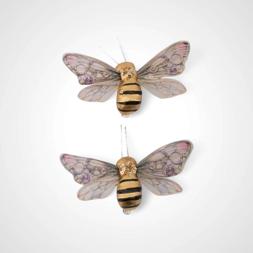 2pk Gold Bees
