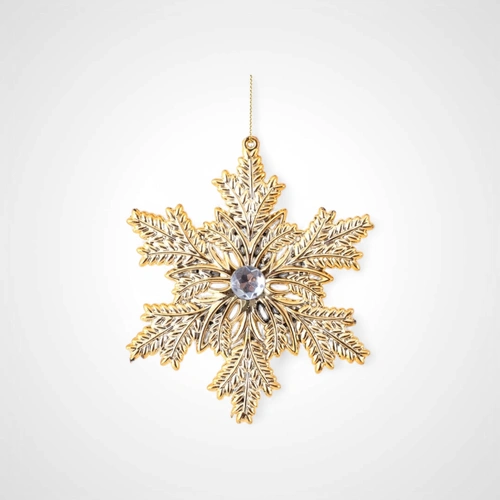 13cm Gold Snowflake Tree Ornament 