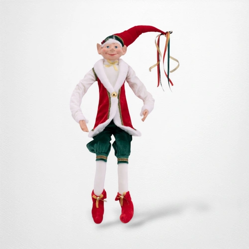 90cm Red & Green Christmas Elves (Red Hat)