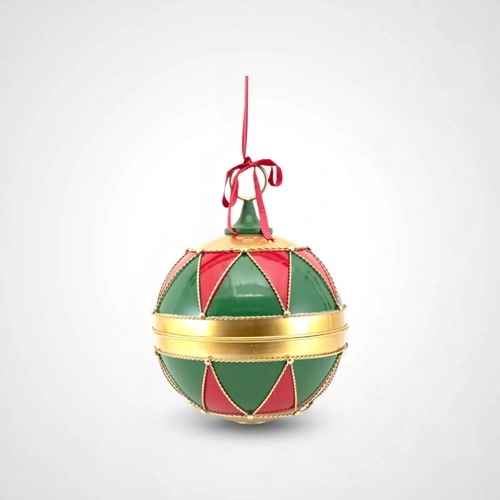 40cm Red Green & Gold Metal Nutbell