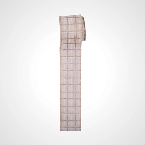 Ivory Ribbon w/Glitter Detail C