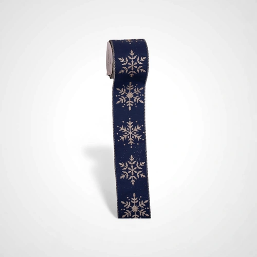 Navy Ribbon with Glitter Detail (D)