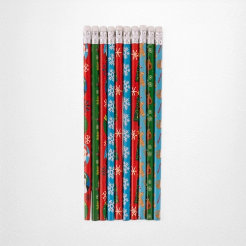 10pk Christmas Pencils