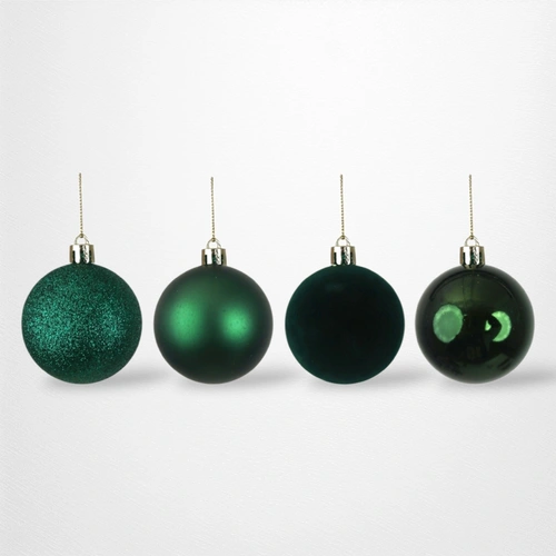 Forrest Green Baubles - 6cm - Pack of 24