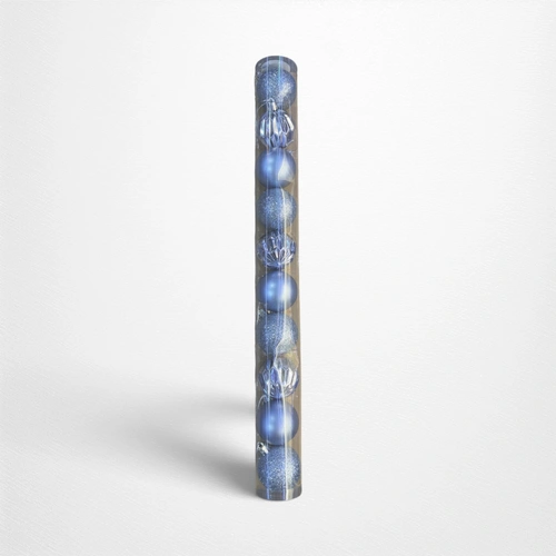 Arctic Blue Shatterproof Baubles - 5cm - Pack of 10