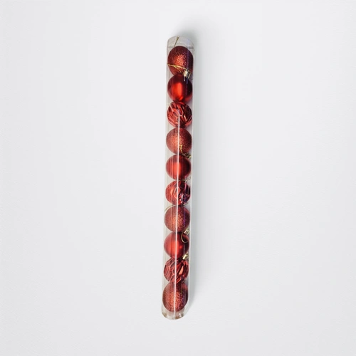 Red Shatterproof Baubles - 5cm - Pack of 10