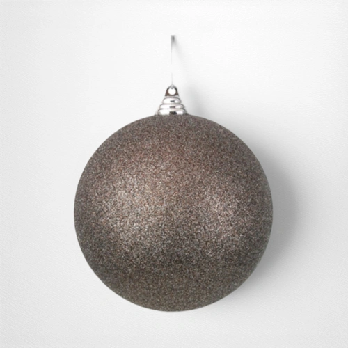 Chestnut Glitter Shatterproof Bauble - 14cm