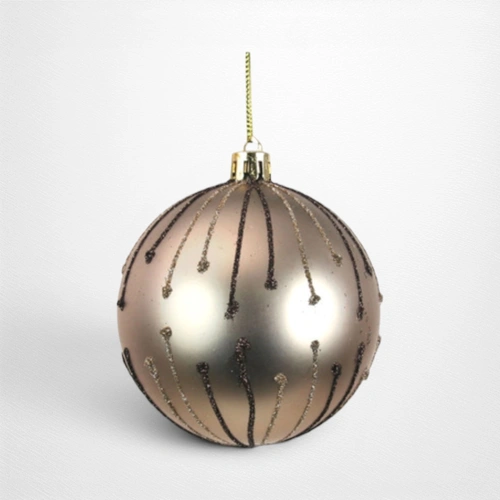 Hand Painted Shatterproof Bauble (C) - 8cm