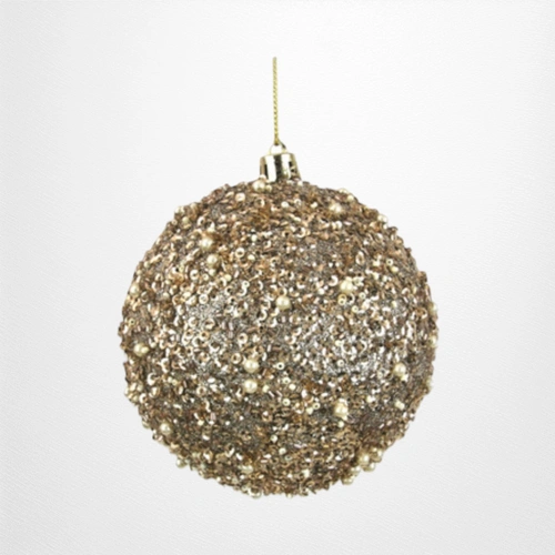 Champagne Hand Painted Bauble (C) - 10cm