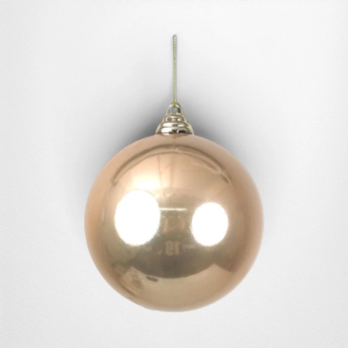 Light Champagne Bauble D - 12cm