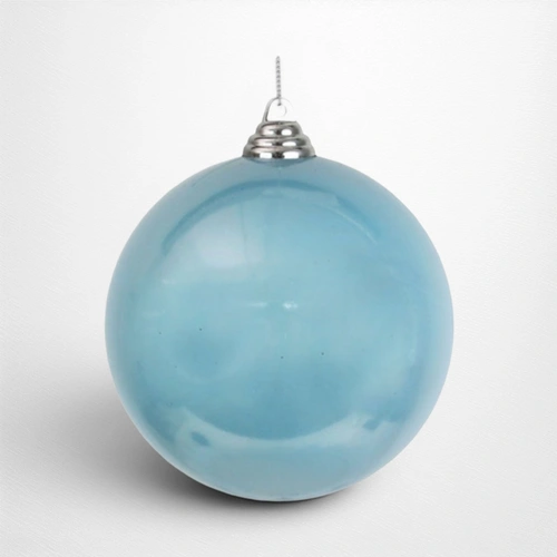 Arctic Blue PearlShatterproof Bauble - 12cm