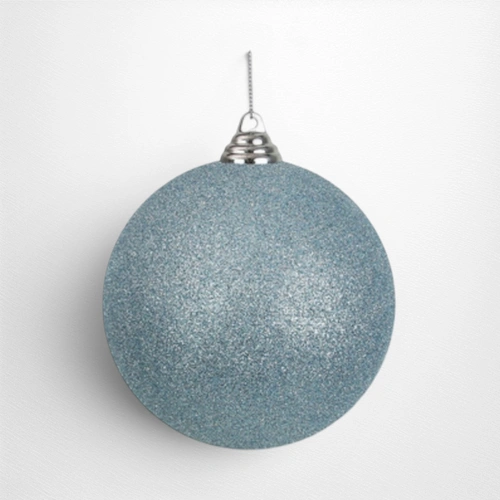 Arctic Blue Glitter Shatterproof Bauble - 14cm