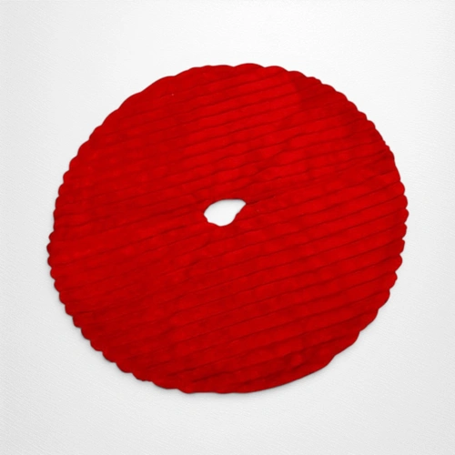 Red Velour Tree Skirt -90cm