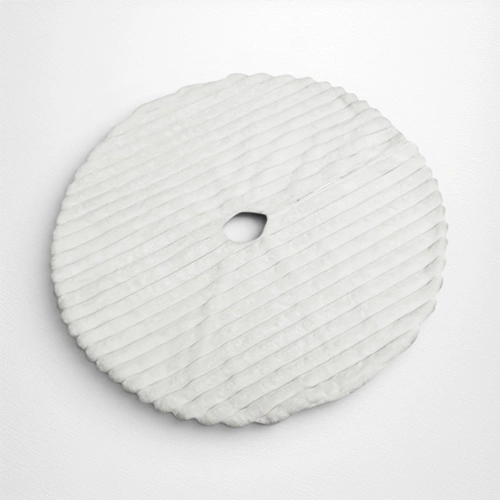 White Velour Tree Skirt -90cm