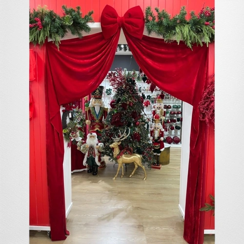 Red Velvet Tree Bow