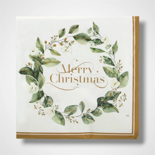 Merry Christmas Napkins- 2Ply - PK20