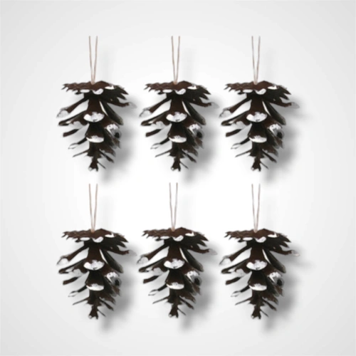 Mini Pine Cones -  Pack of 6