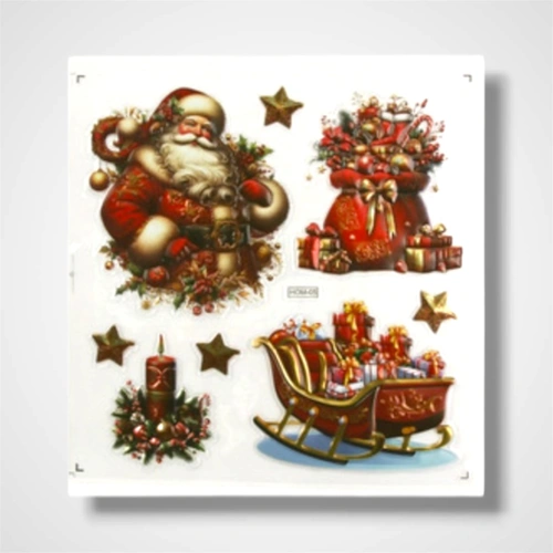 Red Christmas Room Decor Sticker A