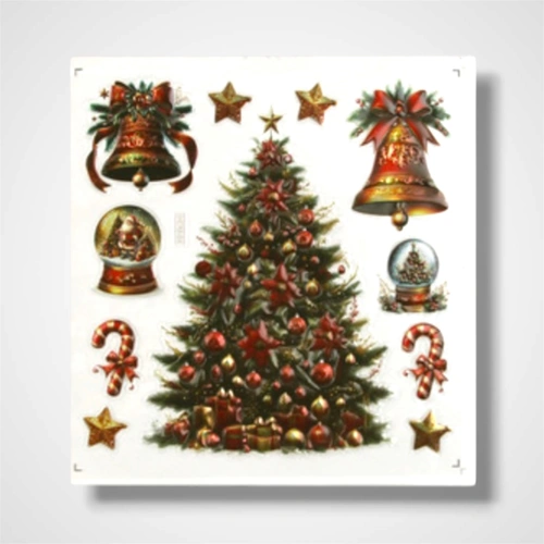Red Christmas Room Decor Sticker B