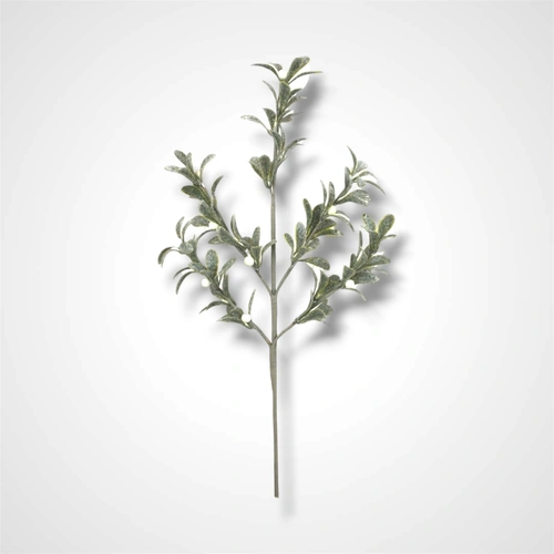 White Glitter Berry Stem - 58cm