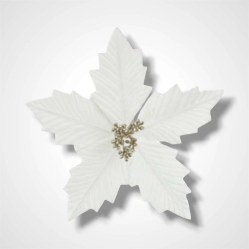25cm Ivory Poinsettia 