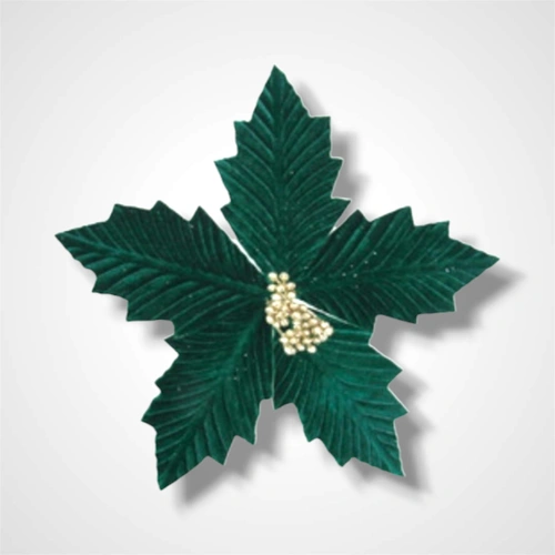 25cm Emerald Green Poinsettia 