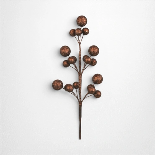 Bronze Glitter Balls on Pick -  42cm