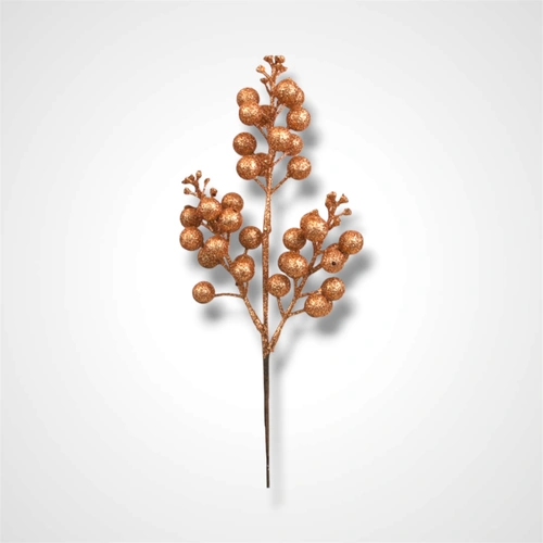 32cm Rose Gold Glitter Berry Pick
