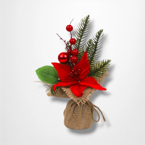 Berry Pot w/Burlap Pot A - 26cm