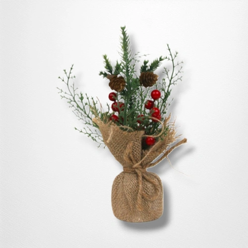 Berry Pot w/Burlap Pot C - 26cm